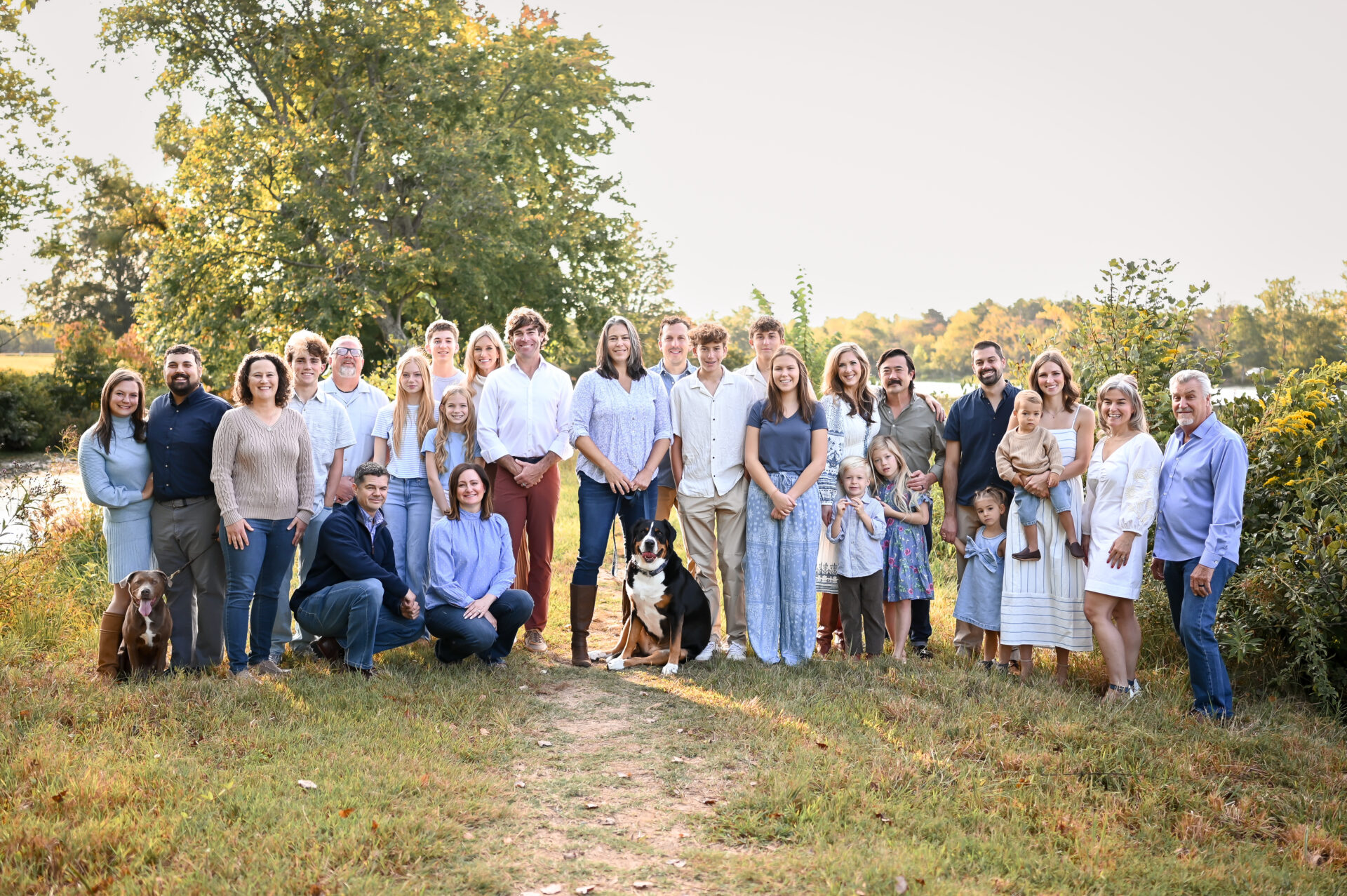 The Meridian Financial Partners team with their families