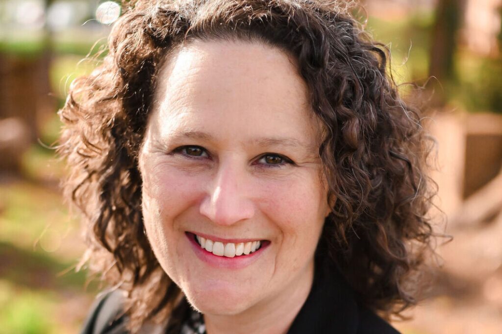 woman smiling