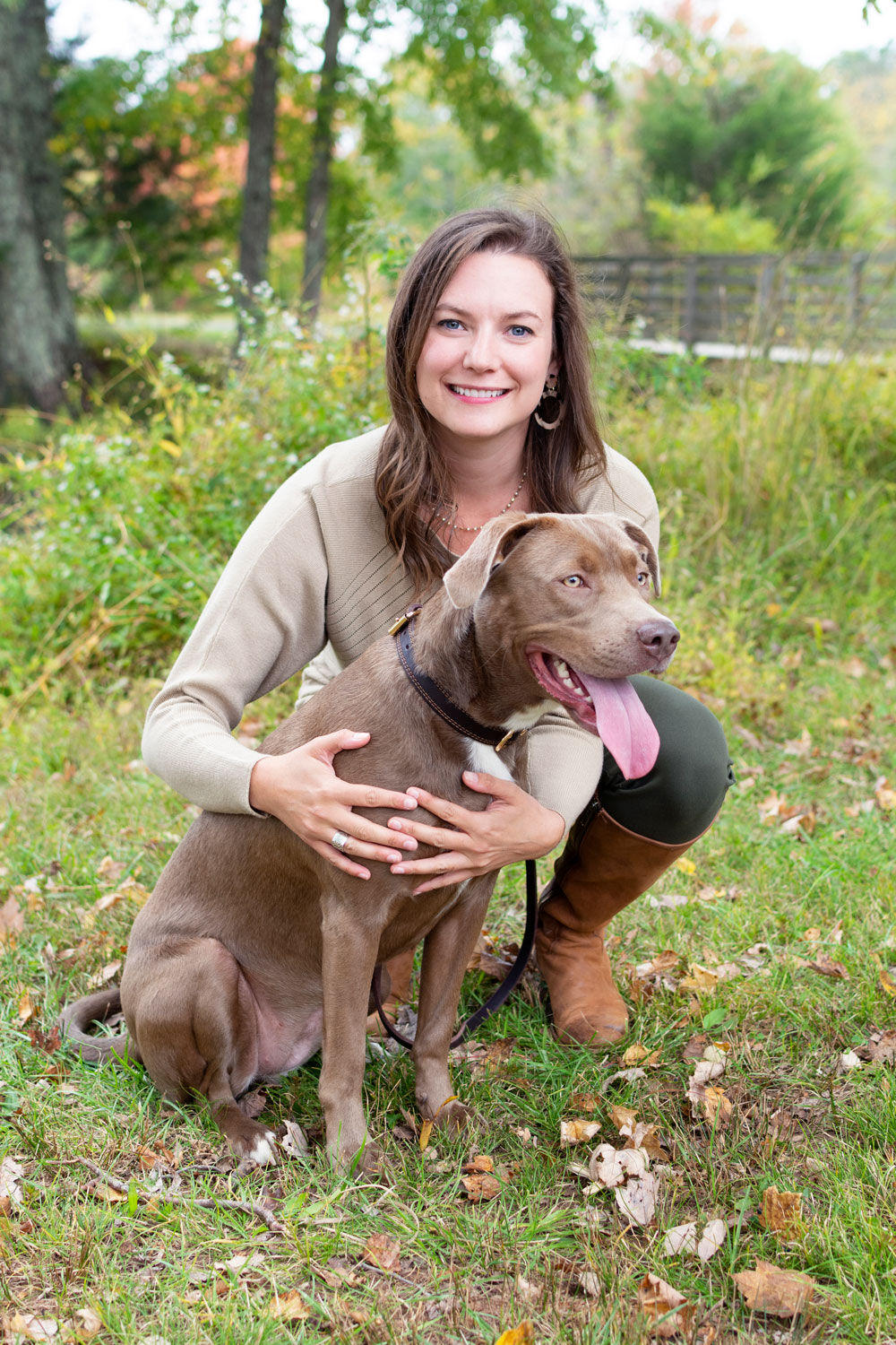 Kira-Photo Photo of Kira with her dog