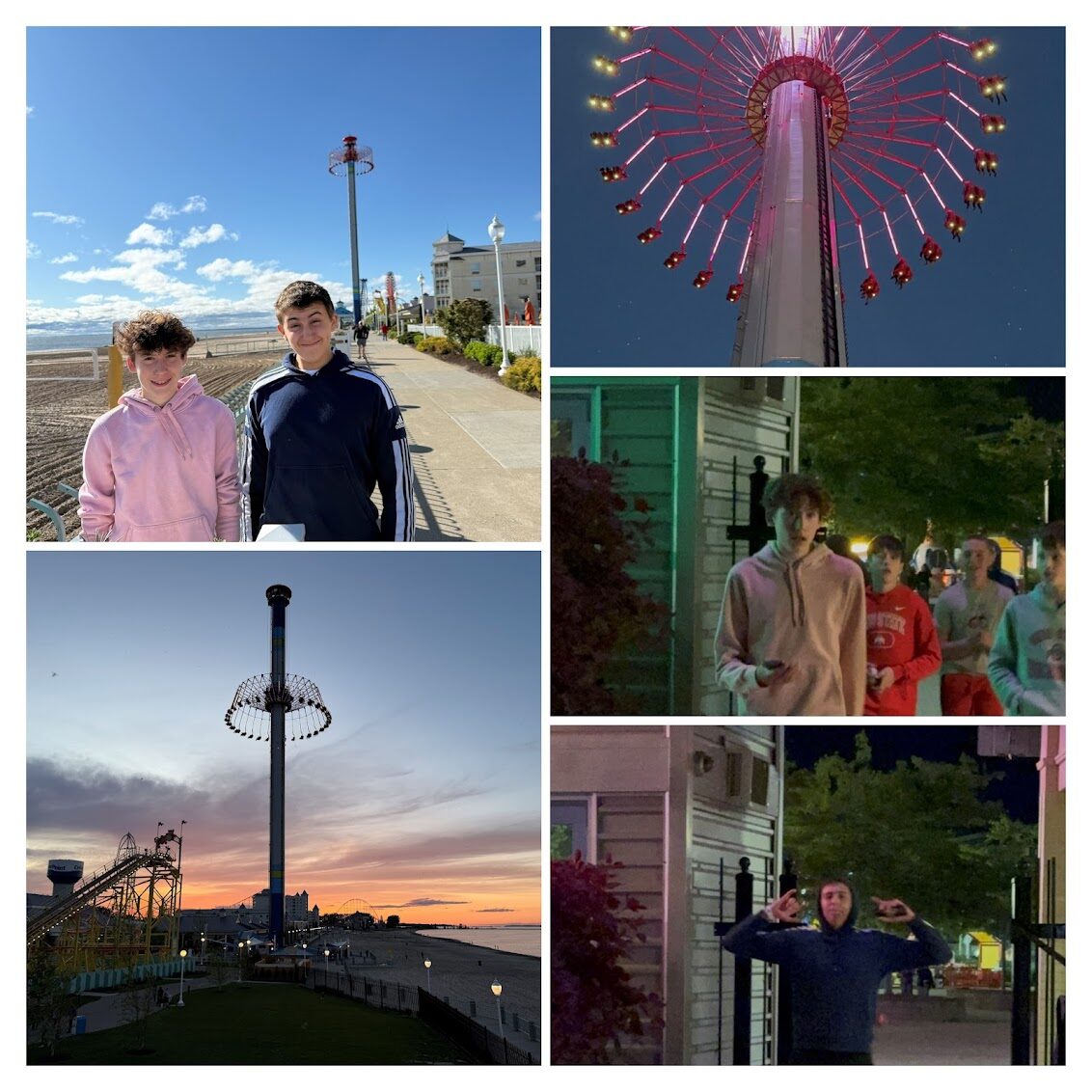 Yakel family trip photos to Cedar Point
