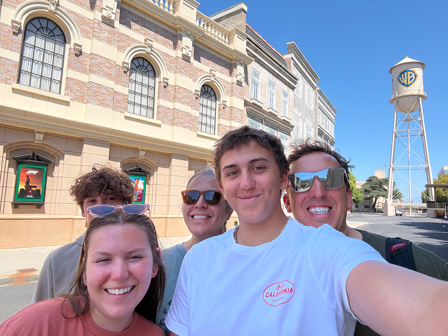 Ethan selfie with family